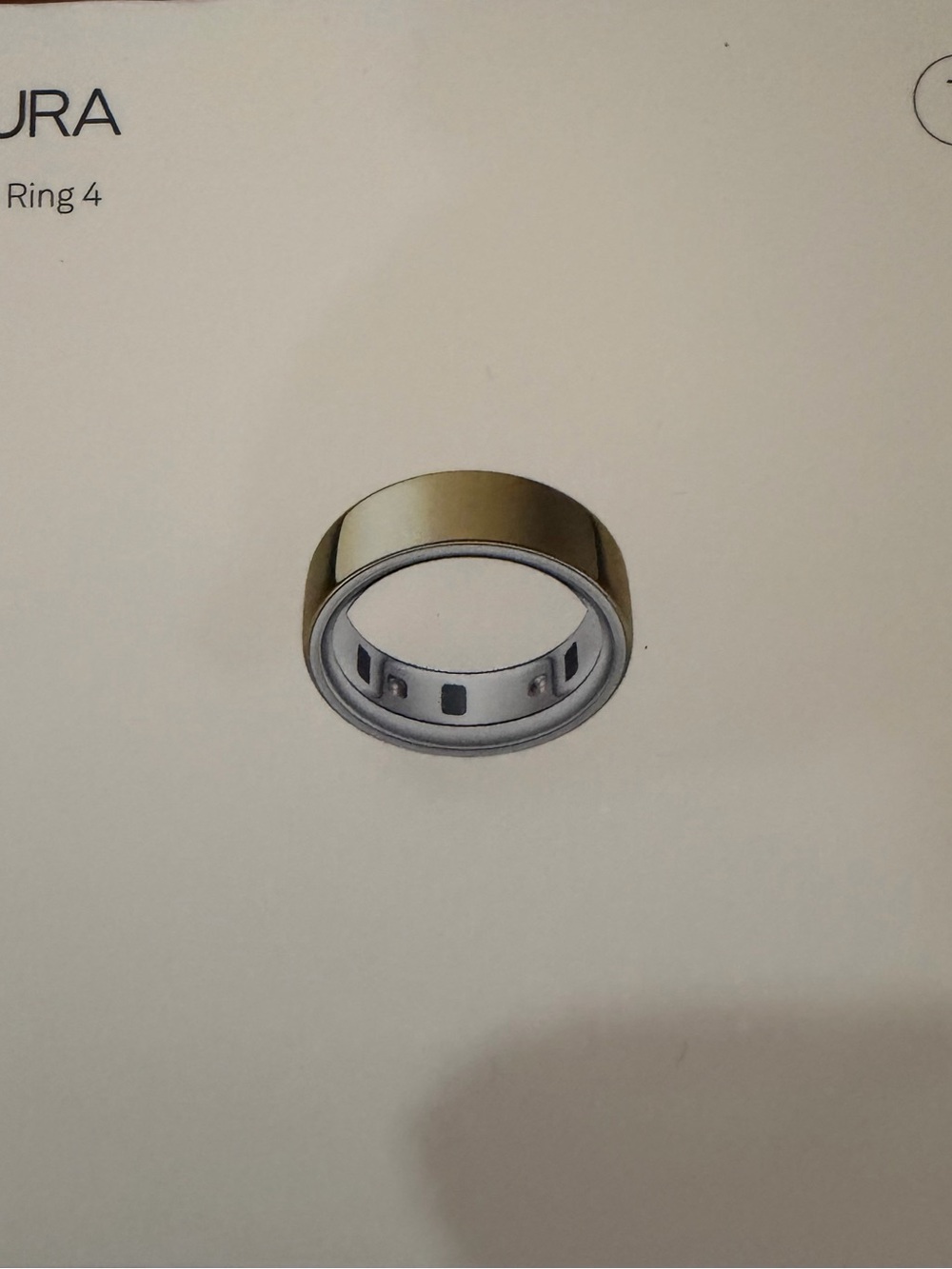 NEW in sealed Box Gold Oura Smart Ring Size 7